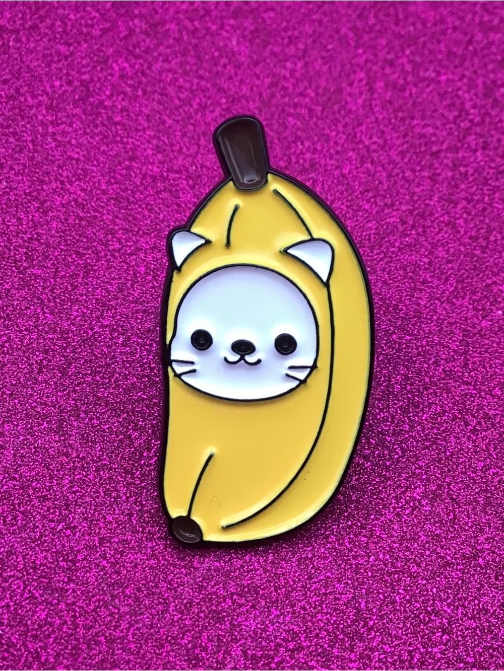 Banana Cat Enamel Pin